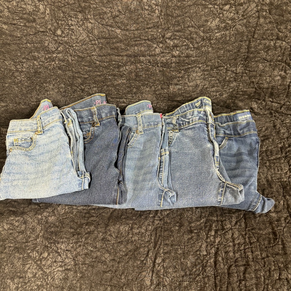 Girl jeans bundle, size 10 & 10/12, Children’s Place, Cat & Jack, Old Navy, GUC